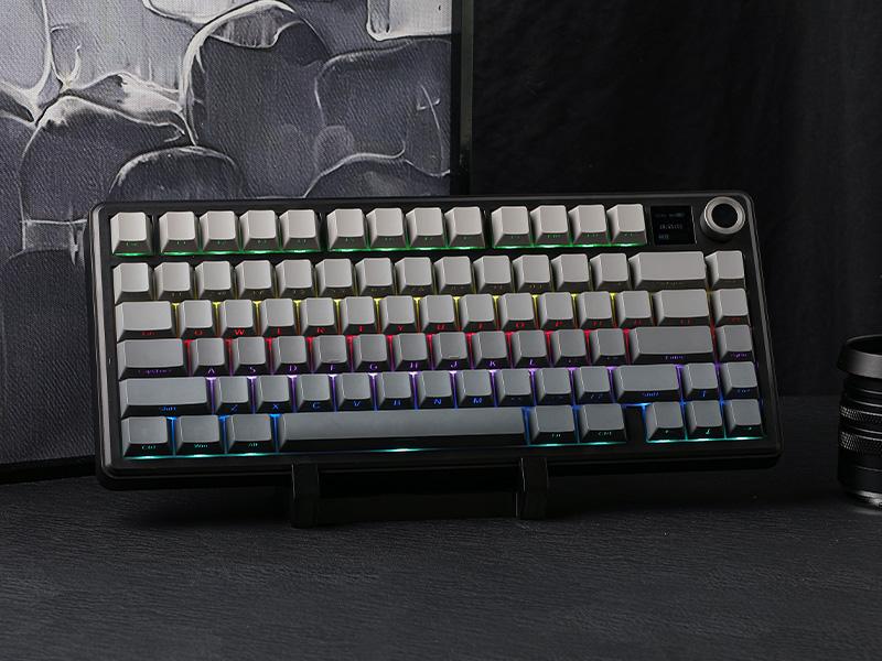 (NEW) Aula F75 MAX Wireless Mechanical Keyboard with TFT Screen and Knob, Gasket Gaming Keyboard in 75% Layout, Hot Swappable, RGB Backlight, for PC/Mac/Linux (Black Gradient) (NEW) Aula F75 MAX Wireless Mechanical Keyboard with TFT Screen and Knob, Gasket Gaming Keyboard in 75% Layout, Hot Swappable, RGB Backlight, for PC/Mac/Linux (Black Gradient)