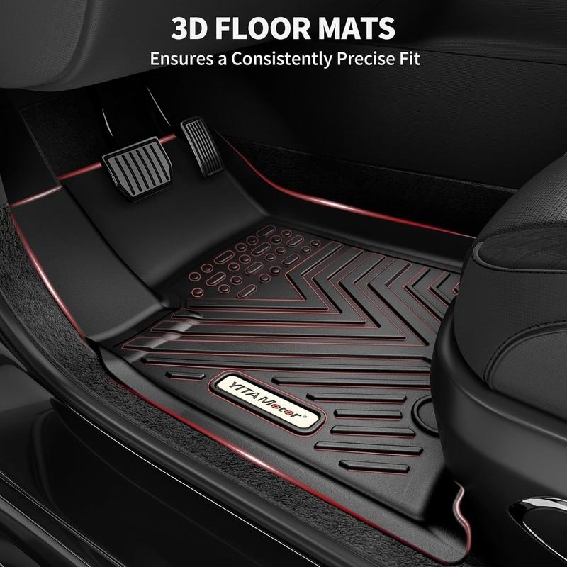 OEDRO Floor Mats Compatible with 2018-2024 Toyota Camry, Excludes Hybrid Models, Custom Fit Floor Liners 1st & 2nd Row All-Weather Protection, Black