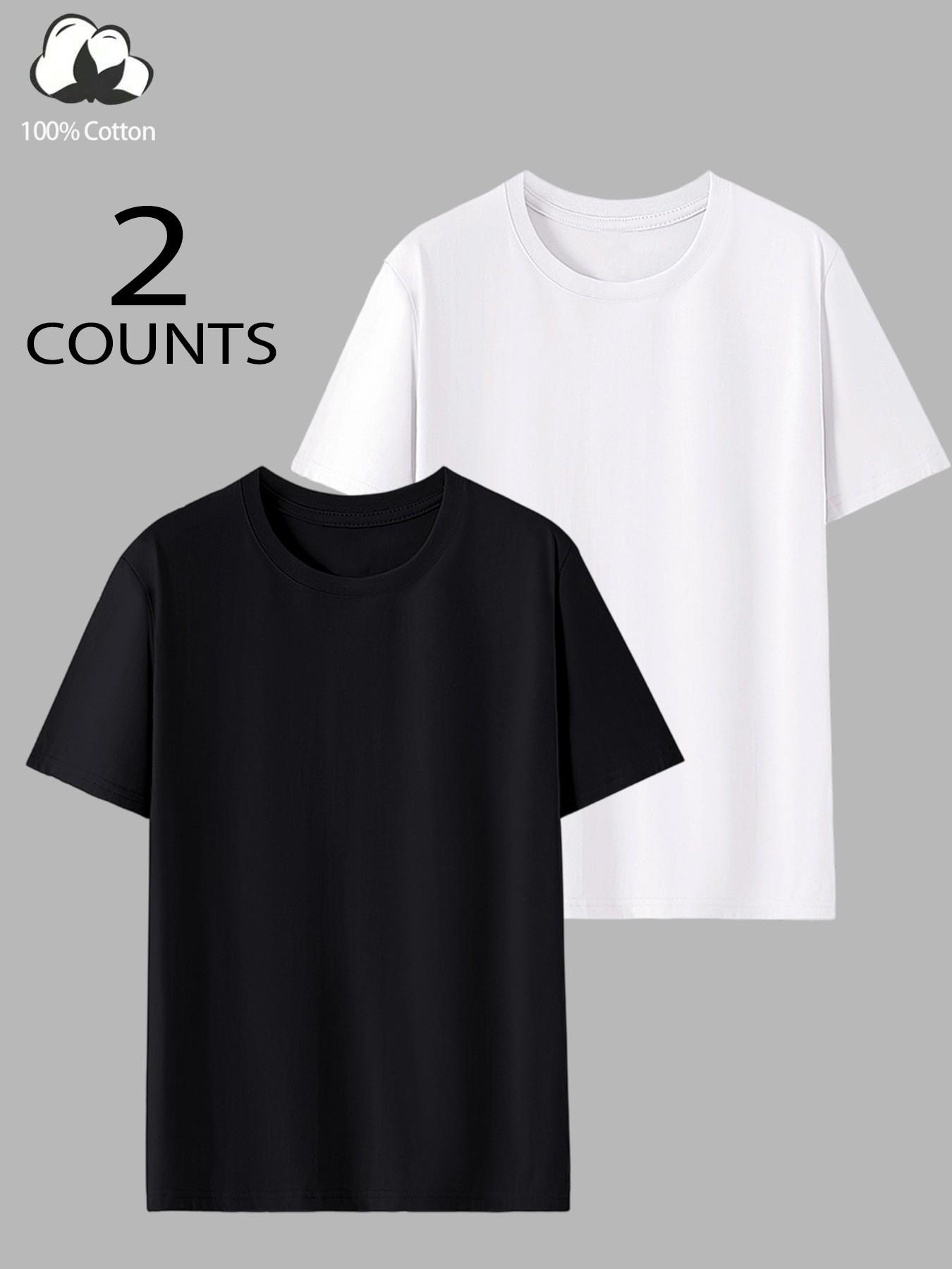 Men’s 100% Cotton Muscle Fit T-Shirt - Slimming Body-Hugging Crew Neck Tee, Breathable Soft Fabric, One Wear Multiple Ways for Gym, Streetwear & Office Casual, Clean Fit Everyday Basic, Athletic Shirt