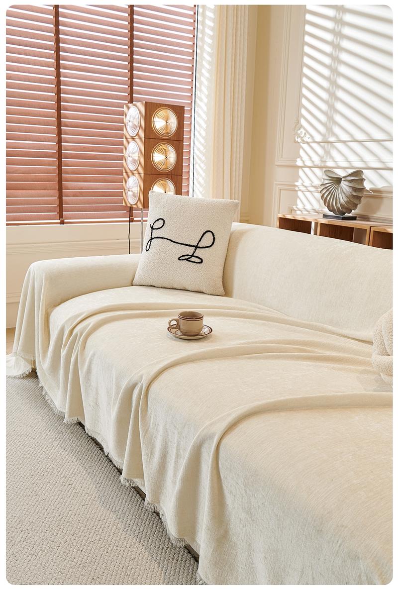 Budget-Friendly Vintage American Country Style Chenille Sofa Cover | Fine Texture Sofa Pad Cat-Scratch & Stain-Proof | Multiple Colors & Sizes Sofa Slipcover | Living Room/Bedroom/Office Universal | Pet-Friendly All-Season Usable, Sofa Couch Covers