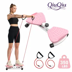 QiuQiu Ab Board Waist Twist Machine, Women's Portable Core Workout Equipment, Waist Toner for Aerobic Exercise & Balance Training