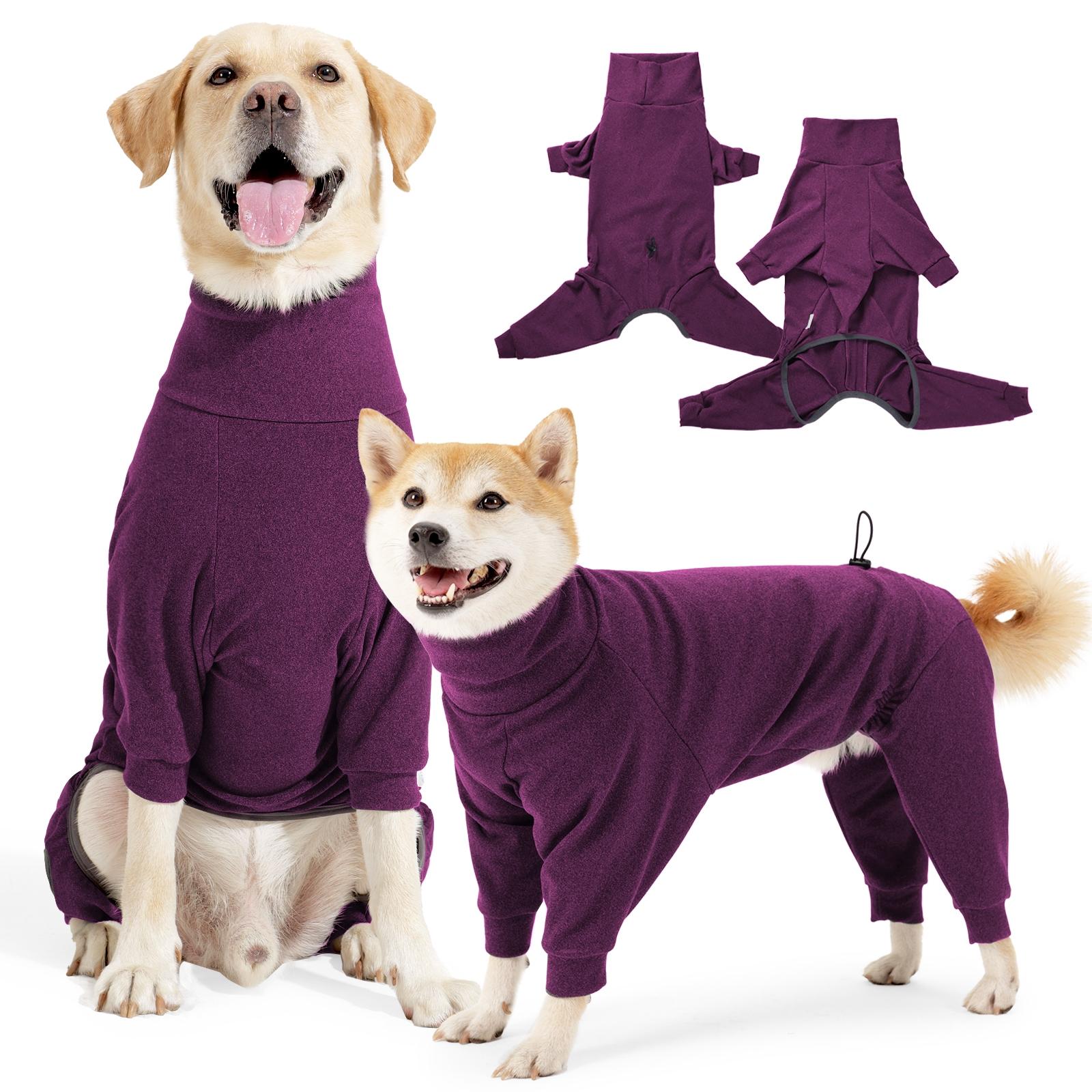 Dog Sweater Coat Winter Clothing for Small Medium Large Pets, High Neck Warm Full Body Dog Pajamas Recovery Suit One-Piece Pants Comfortable Windproof Shirt Dog Sweater Coat Winter Clothing for Small Medium Large Pets, High Neck Warm Full Body Dog Pajamas Recovery Suit One-Piece Pants Comfortable Windproof Shirt