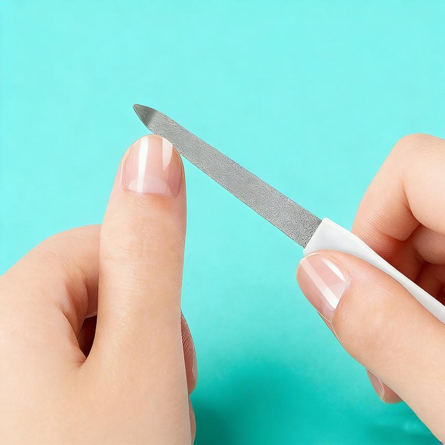 10Pcs Professional Metal Nail Files, Double-Sided Reusable Manicure Pedicure Files for DIY Nail Art & Daily Nail Grooming