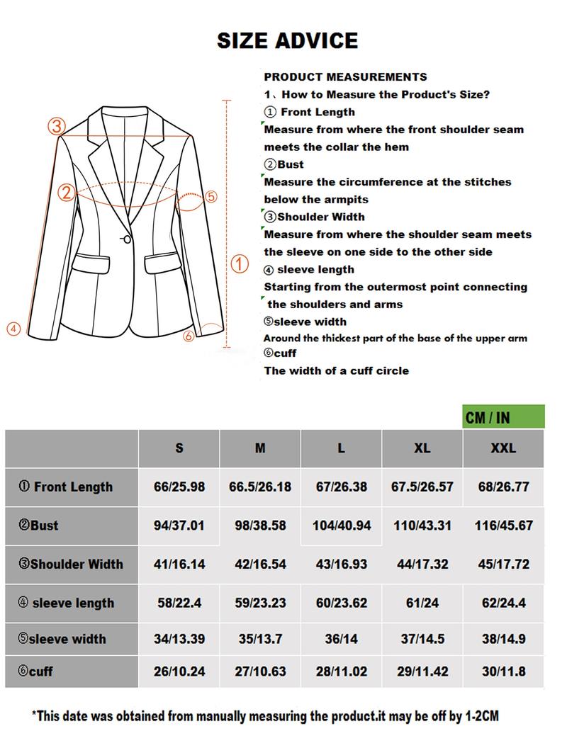Women's Fashion Blazer Jacket, Professional Office Wear, Stylish Ladies Suit Coat, Elegant Workwear Outerwear for Women
