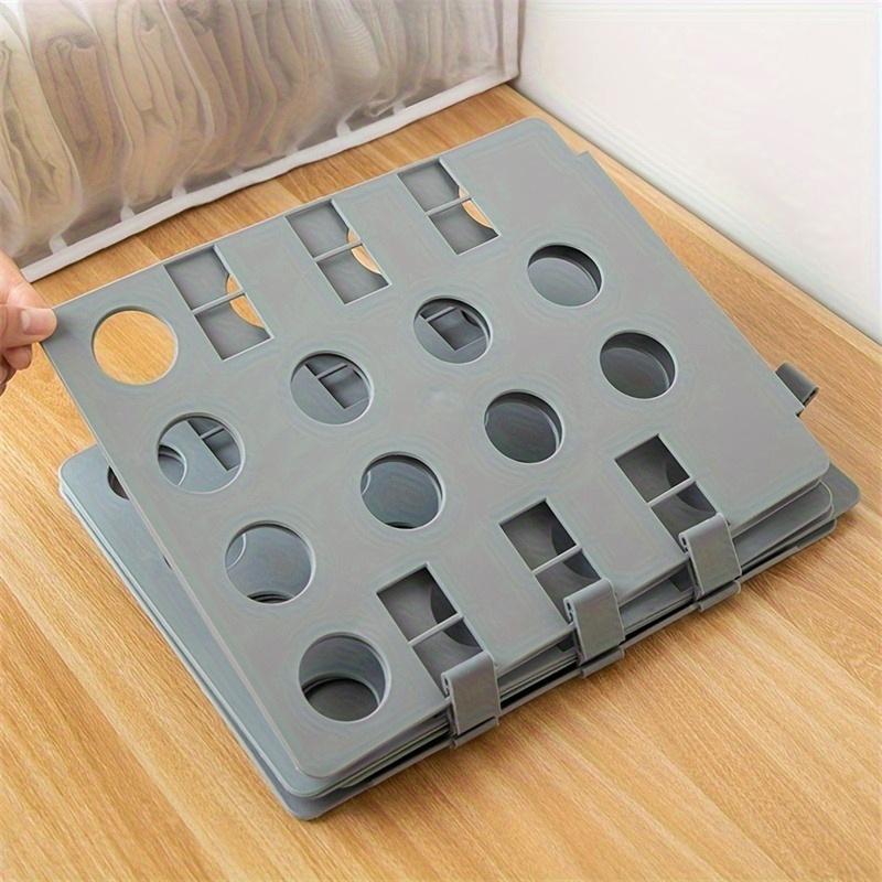 1pc Space-Saving Clothes Folding Board, Durable Plastic, Foldable for T-Shirts and More, Travel and Home Organization, Wall Mount Closet System, Portable Clothes Organizer