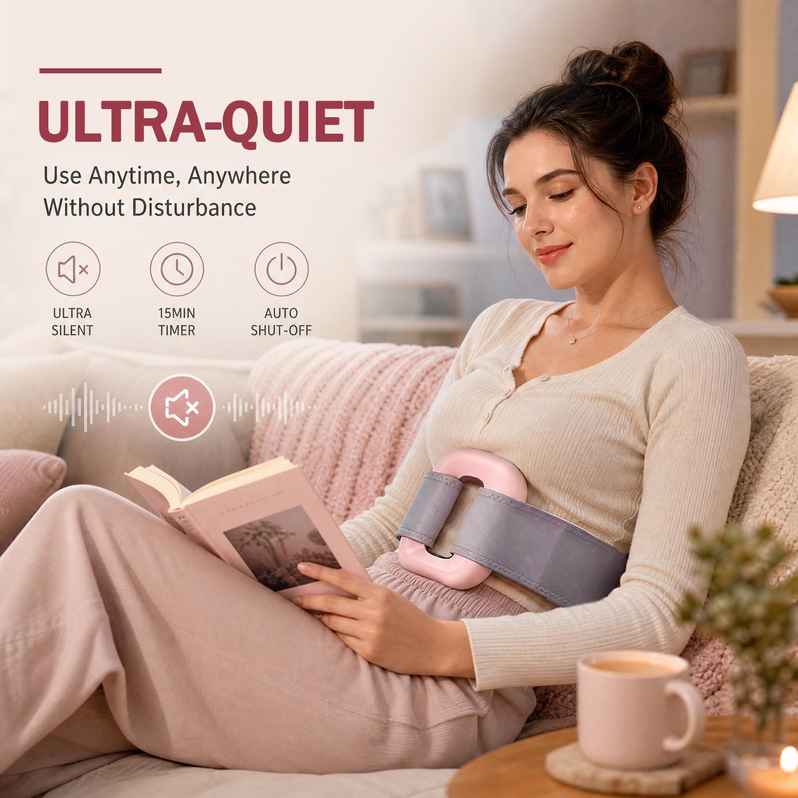 Wireless Ring Massager - Handheld, Belt-Mountable Deep Tissue Percussive Device with 10 Speed Settings, Deep Vibration, Type-C Charge for Muscle Relief, Portable Fitness Relax Tool, Ideal Holiday Gift