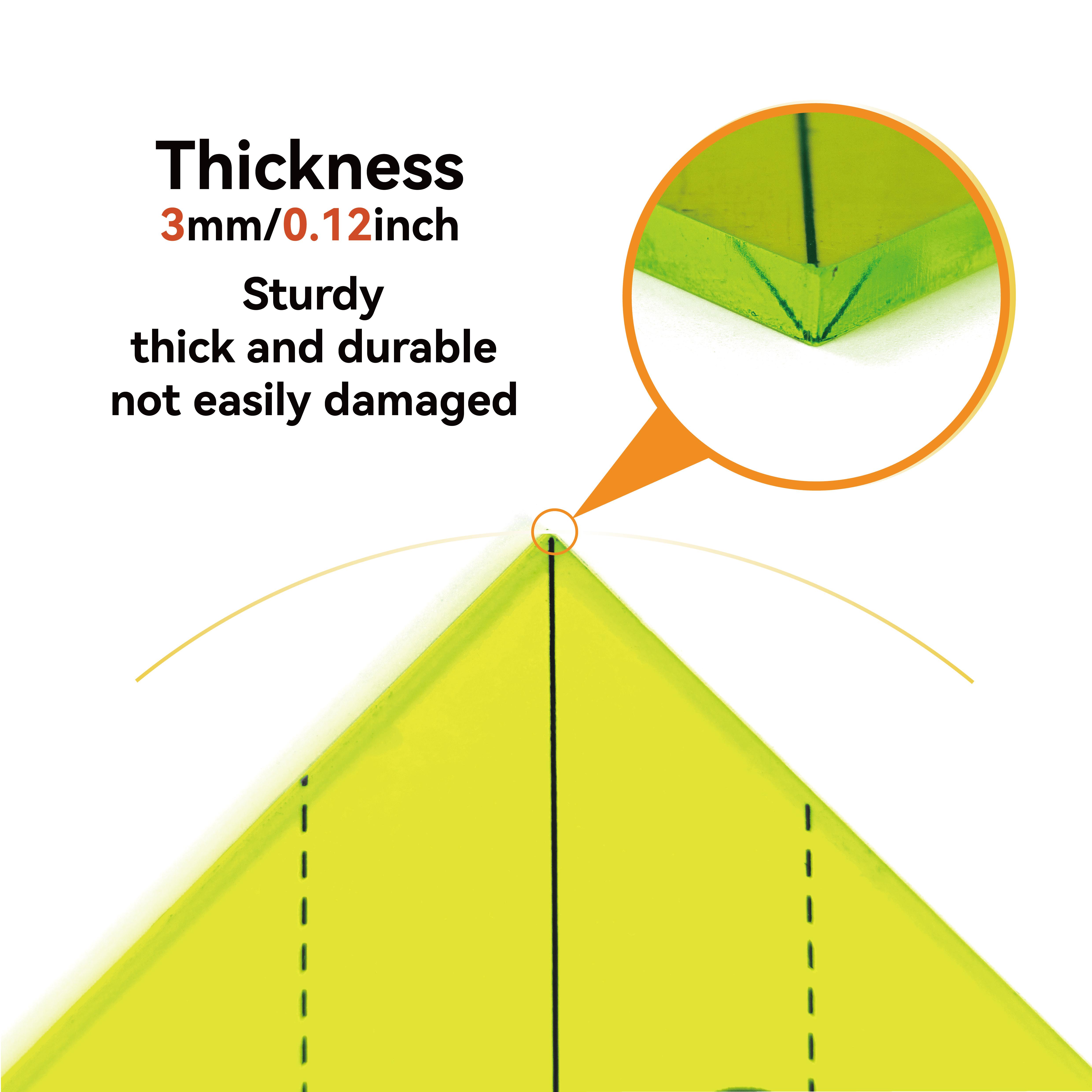 1pcs Pineapple Quilting Ruler, Acrylic Sewing Template, DIY Craft Tool, Multiple Sizes for Patchwork, Quilting, Bed Making, Fabric Crafting