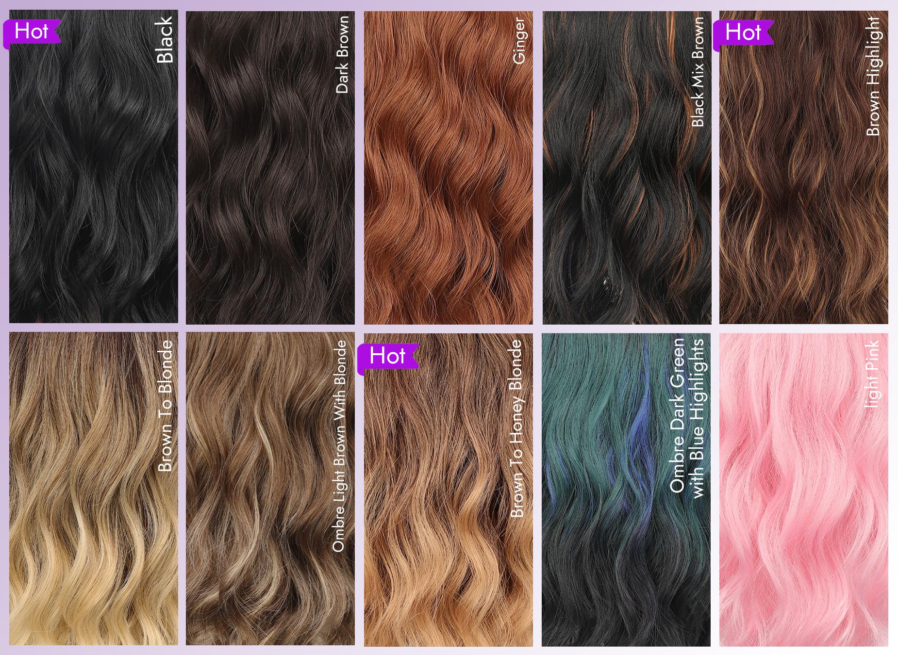 Brown Highlight Wavy Wig Showcase