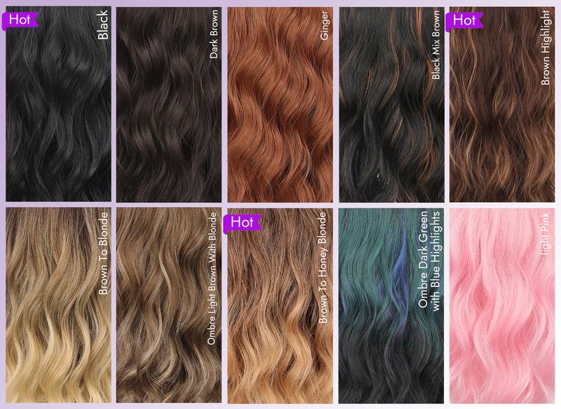 Brown Highlight Short Wavy Wig for Women 4*1 Lace Hairline Synthetic Wig - Natural Appearance for Everyday Hairstyle Adjustable Elastic Band