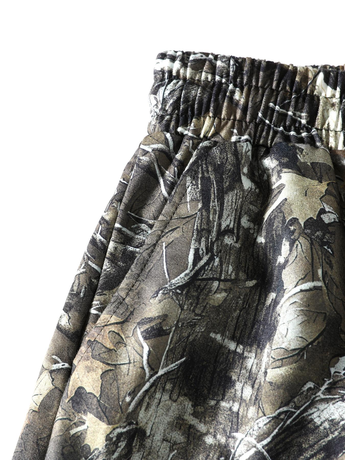 Women's Camo Printed Loose Long Pants with Pockets, Casual Drawstring Waist, Perfect for Spring Summer Fall, All Seasons Wear
