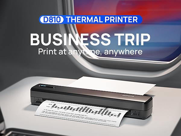 D810 Inkless Portable Printer – Wireless Bluetooth Thermal Printer for Travel, Compatible with iOS, Android,Supports 8.5"x11" US Letter, No Ink Needed, For Home & Office, TikTokShopBlackFriday
