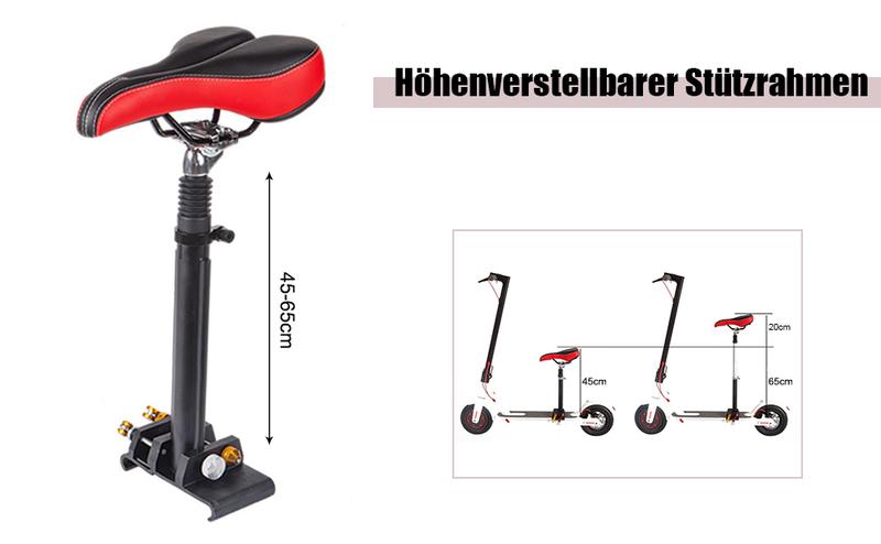 Xiaomi M365 Scooter Seat Attachment Adjustable Height 45-65cm Aluminum Alloy Comfortable Saddle for M365 and M365 Pro Models Xiaomi M365 Scooter Seat Attachment Adjustable Height 45-65cm Aluminum Alloy Comfortable Saddle for M365 and M365 Pro Models