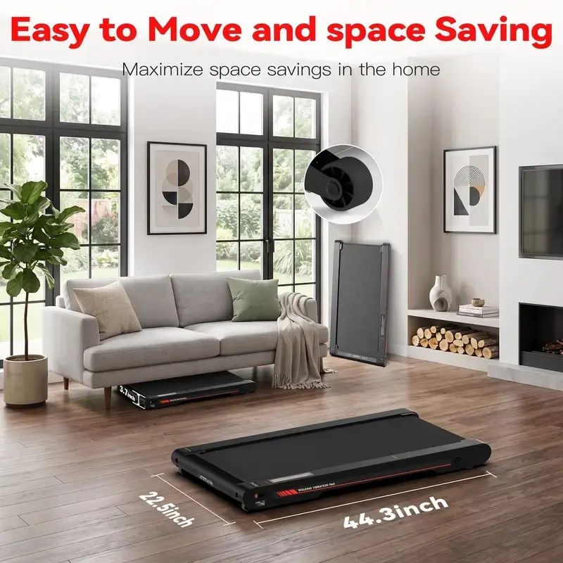 4-in-1 Modern Folding Walking Pad Treadmill for Home Gym, Compact ...