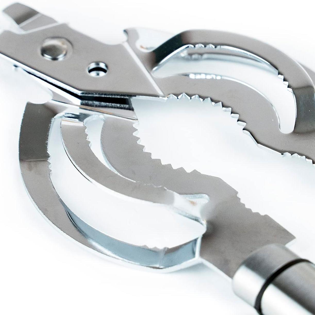 Multi-Functional Can Opener for Weak Grip, Stainless Steel Beer Bottle Opener, Ideal for Elderly with Arthritis, Easy-To-Use Design