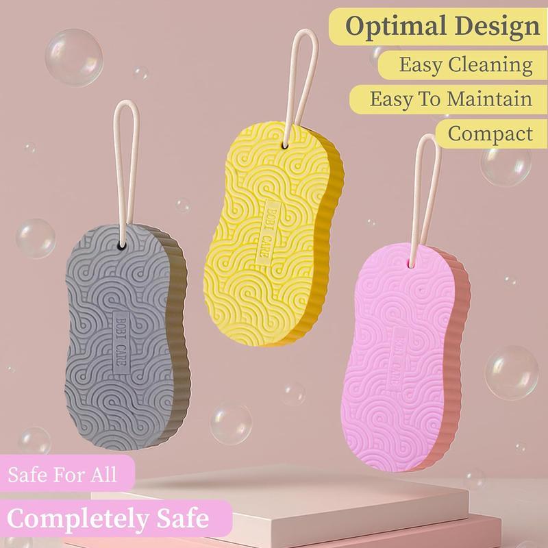 [BUY 1 GET 1 FREE] Magic Exfoliating Bath Sponge 3D Super Soft Skin Polish | Reusable African Net Sponge - Random Color! Personal