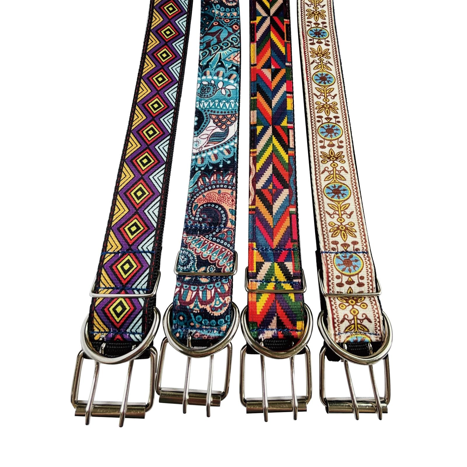 Comfortable Graphic Pattern Dog Collar, Adjustable Soft Padded Pet Collar, Suitable for Medium and Large Dogs, High Quality Collar