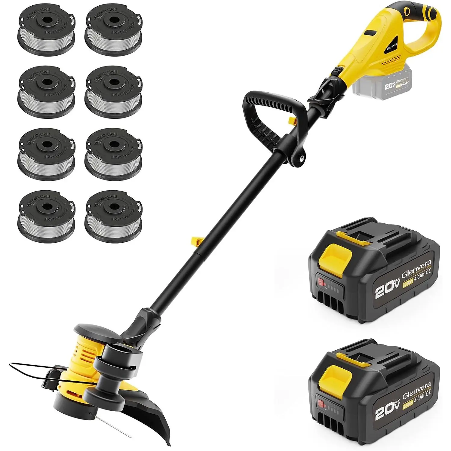 2-in-1 Cordless String Trimmer and Electric Lawn Edger, 20V, 12-Inch