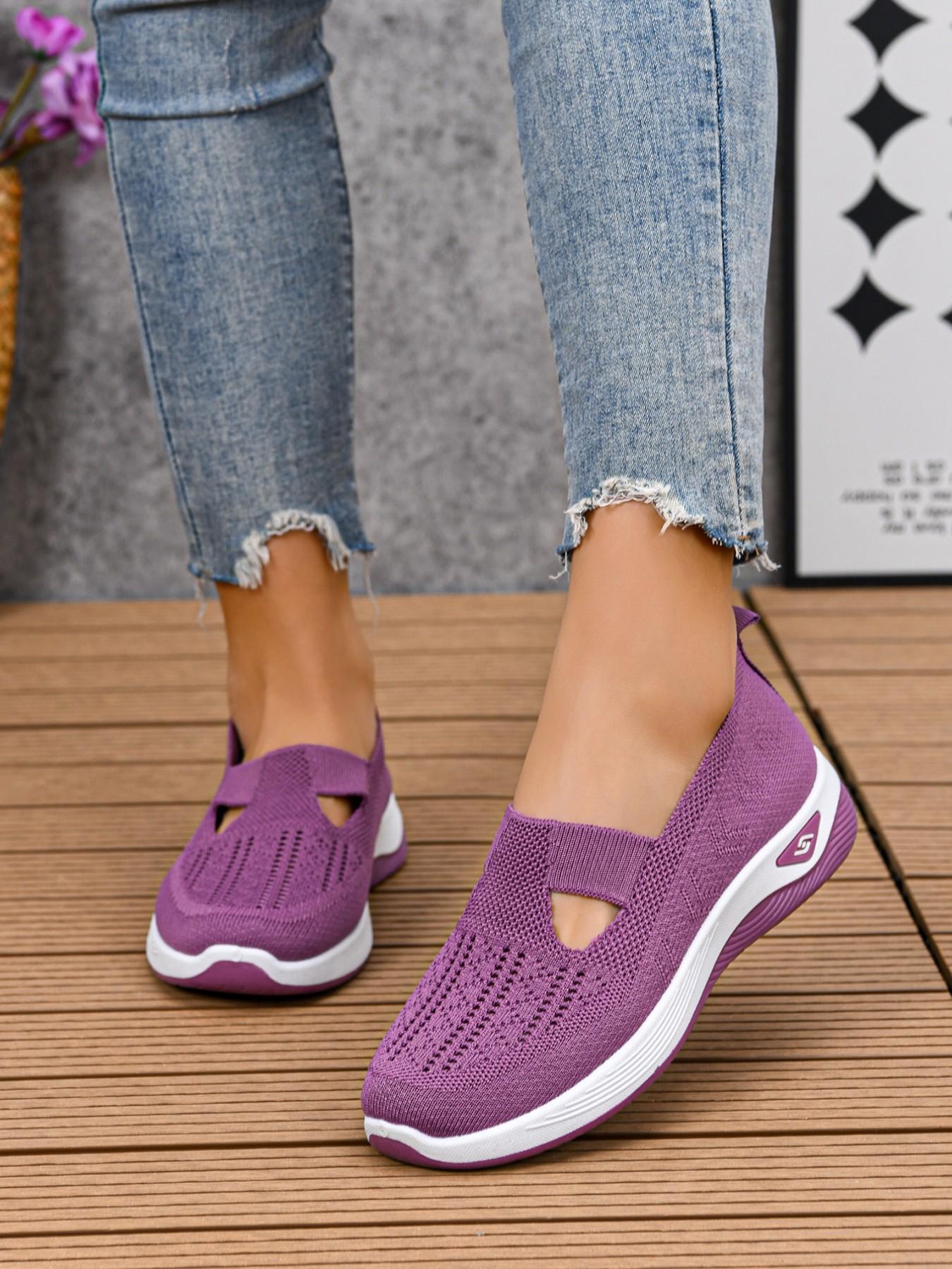 Women's Casual Sports Shoes, Comfortable Fashion Sneakers, Lightweight Soft Sole Mesh Shoes, Daily Outdoor Walking Shoes
