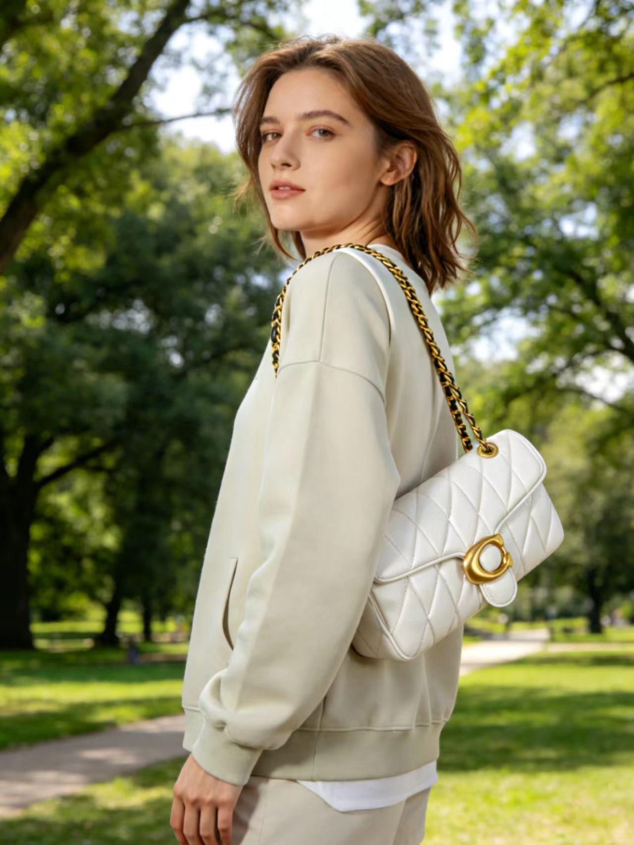 High-End Luxury Women's Bag, Rhombus Chain Fashion Fajita Underarm Bag, Versatile Classic Retro Single Shoulder Crossbody Bag