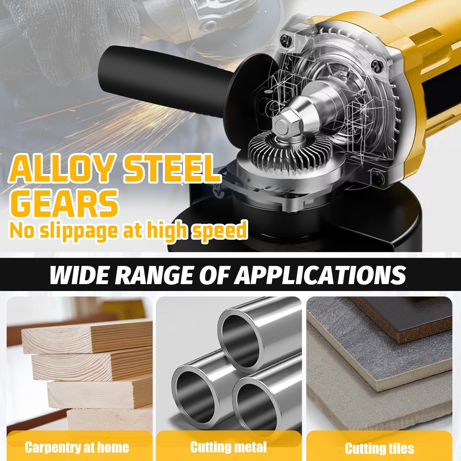 Cordless Angle Grinder for DEWALT 20V MAX Battery, With 11000 RPM Brushless Motor and 3 Variable Speeds, Angle Grinder for Cutting, Griding, Polishing.(Without Battery) Cordless Angle Grinder for DEWALT 20V MAX Battery, With 11000 RPM Brushless Motor and 3 Variable Speeds, Angle Grinder for Cutting, Griding, Polishing.(Without Battery)