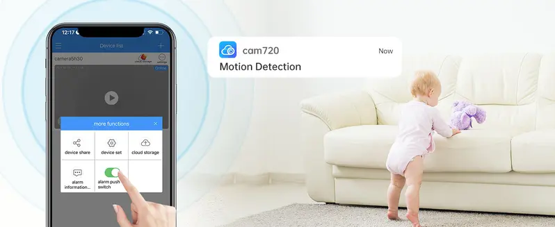 Mini Window Camera for Home, Cloud&SD Card Back up, Color Night Vision, 24/7 Recording, 3 Easy Installation Steps, Safety Water Proof