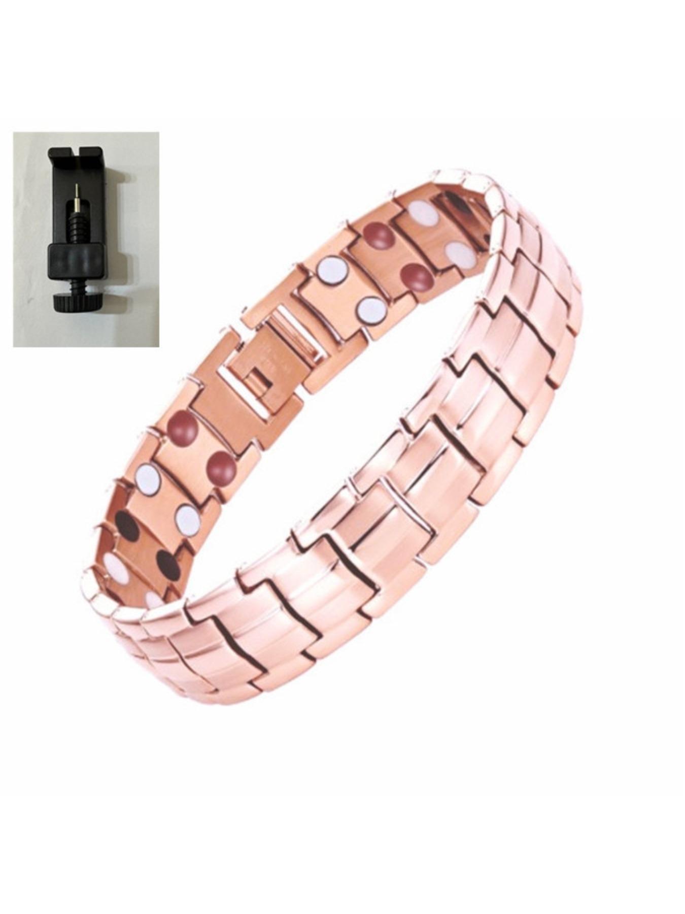 New European and American detachable double-row magnetic stone bracelets for men and women, 15mm couple bracelets