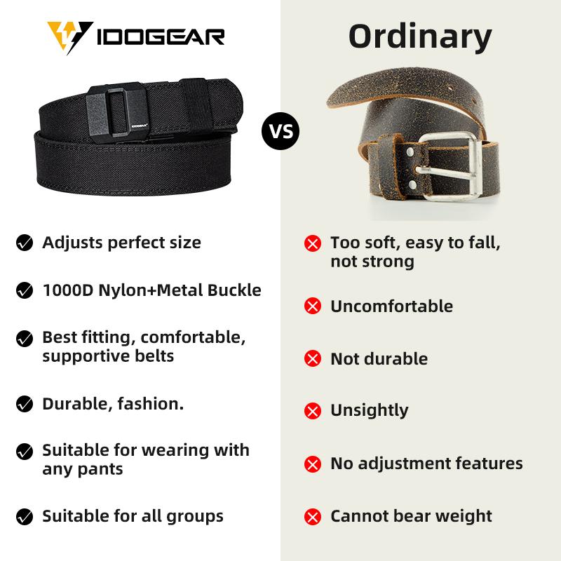 IDOGEAR Men's 1.5" Ratchet Nylon Belt Quick Release Buckle Sport Belt CCW Belts 3430 SpringStatements