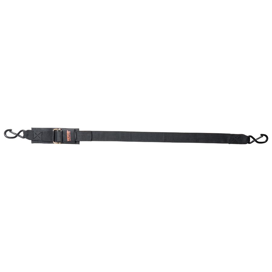 VEVOR Retractable Ratchet Straps, 2 inx 4 ft Ratchet Tie Down Straps with Security Lock S Hooks, 2 Pack Heavy Duty Ratchet Tie Down Straps with 1500 lbs Break Strength, for Trailers, Vehicles, Boat