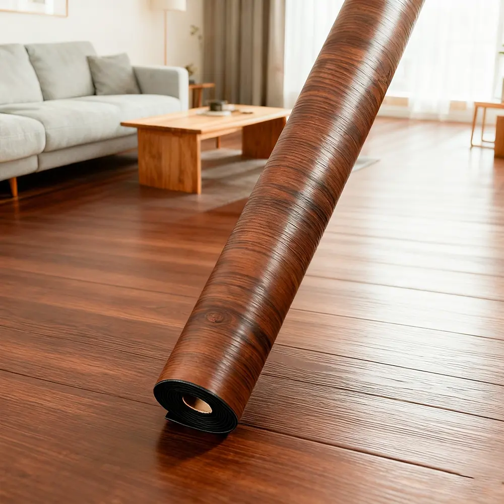 2/5 roll vintage luxury flooring, Vinyl Floor Tiles - heavy-duty thickness, peel and reel, suitable for homes, offices, large coverage area (40cm x 300cm), floor covering - vinyl - luxury finish, Self Adhesive Textured, Peel and Stick Flooring
