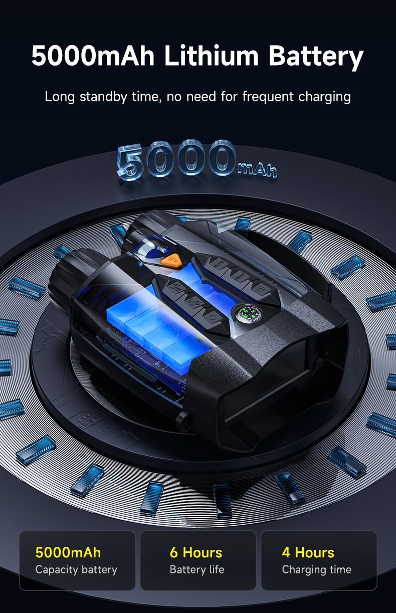 NiteHawk 4K Night Vision Goggles with compass&32GB Card,Binoculars with 3"Large Screen,10X Zoom+7 IR Levels,Suitable for home security,Hunting,Outdoors Telescopes,Camping,Gift for man,Birthday gift Hiking Essentials NiteHawk 4K Night Vision Goggles with compass&32GB Card,Binoculars with 3"Large Screen,10X Zoom+7 IR Levels,Suitable for home security,Hunting,Outdoors Telescopes,Camping,Gift for man,Birthday gift Hiking Essentials