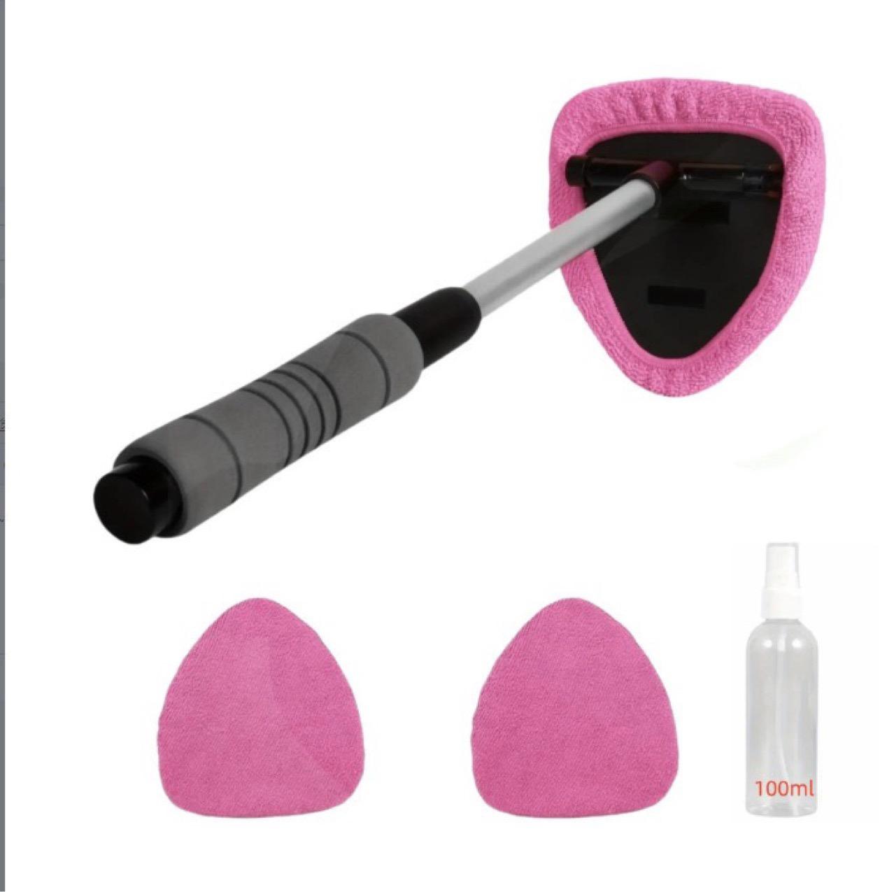 Windshield Cleaner Tool with Extendable Handle,Portable Car Interior Window Cleaning Kit , 3Microfiber Towel Pads, Auto Glass Wiper for Windshield, Trucks, SUVs, RVs, and Home Windows Windshield Cleaner Tool with Extendable Handle,Portable Car Interior Window Cleaning Kit , 3Microfiber Towel Pads, Auto Glass Wiper for Windshield, Trucks, SUVs, RVs, and Home Windows