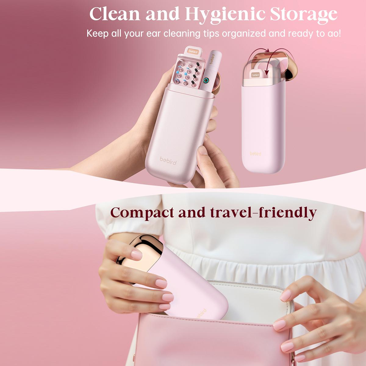 Smart Ear Cleaning Tool, 1 Box Ear Wax Removal Tool with 12pcs Tip, Portable Ear Wax Cleaner, Ear Wax Cleaning Kit, Ear Waxing Cleaning