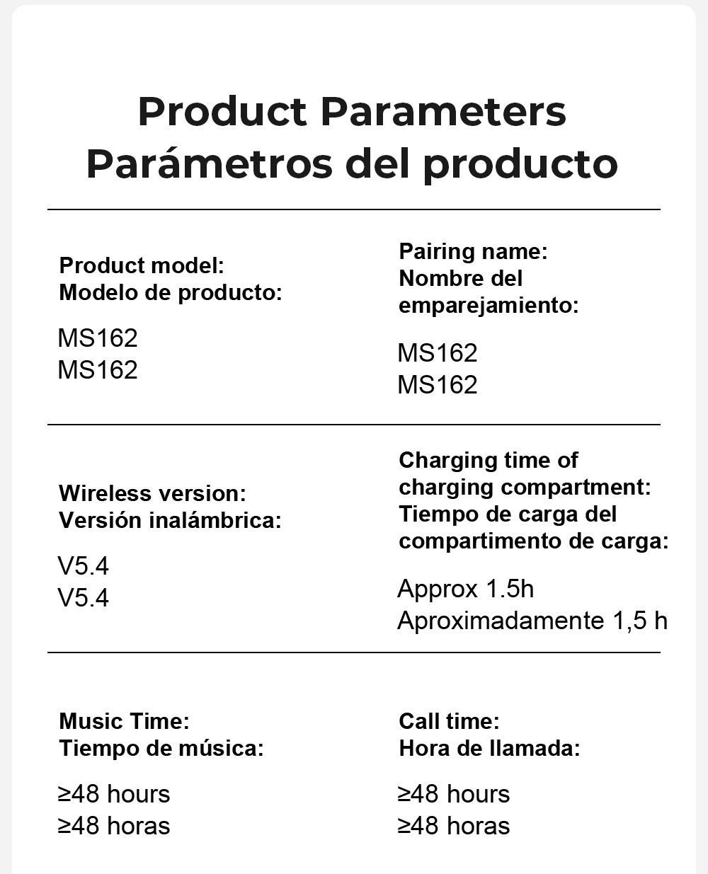 MINISO MS162 Wireless Translation Earbuds with APP Support 134 Languages Real-time Translation HiFi Sound Long Distance Connection Audio Headphone Black