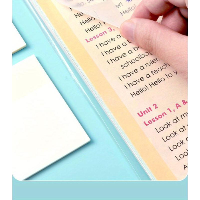 50Sheets Transparent Posted it Sticky Note Pads Notepads Posits Papeleria Journal School Stationery Office Supplies Adhesive Stickers