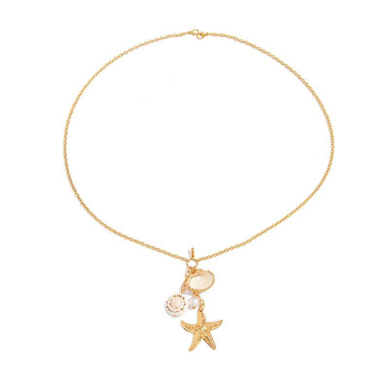 Sexy Metal Pearl Shell Pendant Chest Chain for Women Girls Fashion Gold Color Sun Multilayer Tassel Body Chain Bikini Jewelry