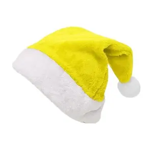 Christmas Santa Hat Soft Plush Santa Cap Festival Costume Party Noel Hat New Year Christmas Gift Family Home Decoration