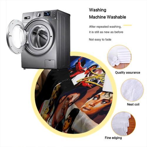 Retro Music Star Photo Collage Soft Fleece Throw Blanket Available In 30X40in 40X50in 50X60in 60X80in For Teens Adults Music Fans Bedroom Sofa Couch Dorm Travel Camping Home Decor Birthday Holiday Gift