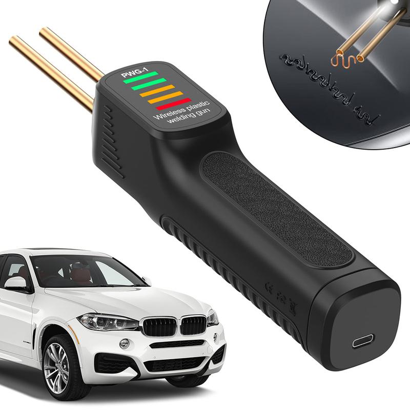 Handheld Wireless Plastic Welder, 1 Set USB Rechargeable Car Bumper Repair Welding Machine, Car Body Repair Tool, Professional Car Repair Tool, Heavy Duty, Electric, Handle, Power