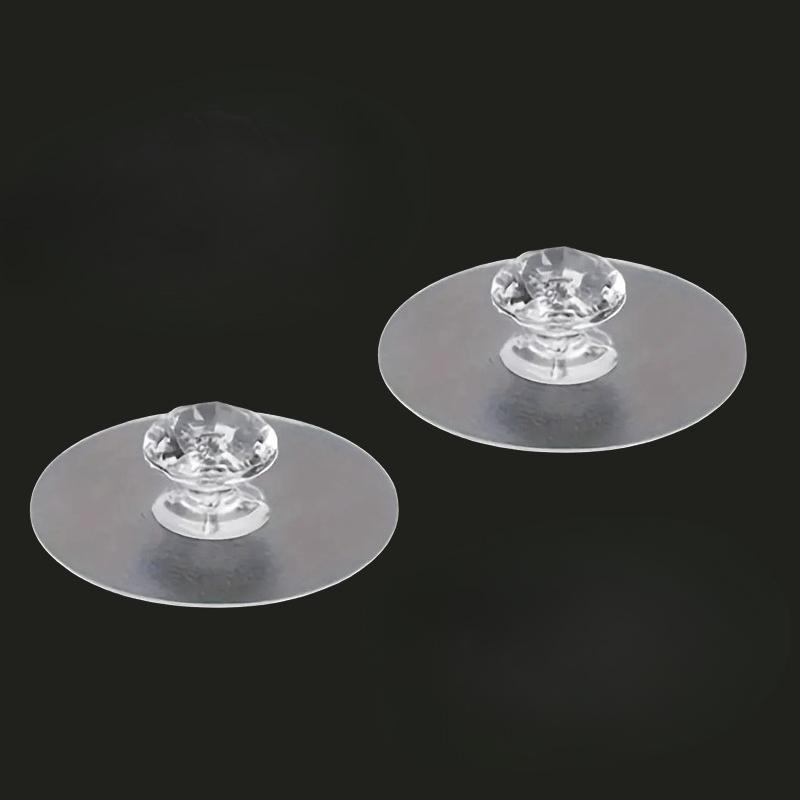 2 modern plastic handles for multi-functional suction cup grips on smooth surfaces, cabinets, drawers, sliding doors, toilets, easy to install, no drilling required, practical hooks