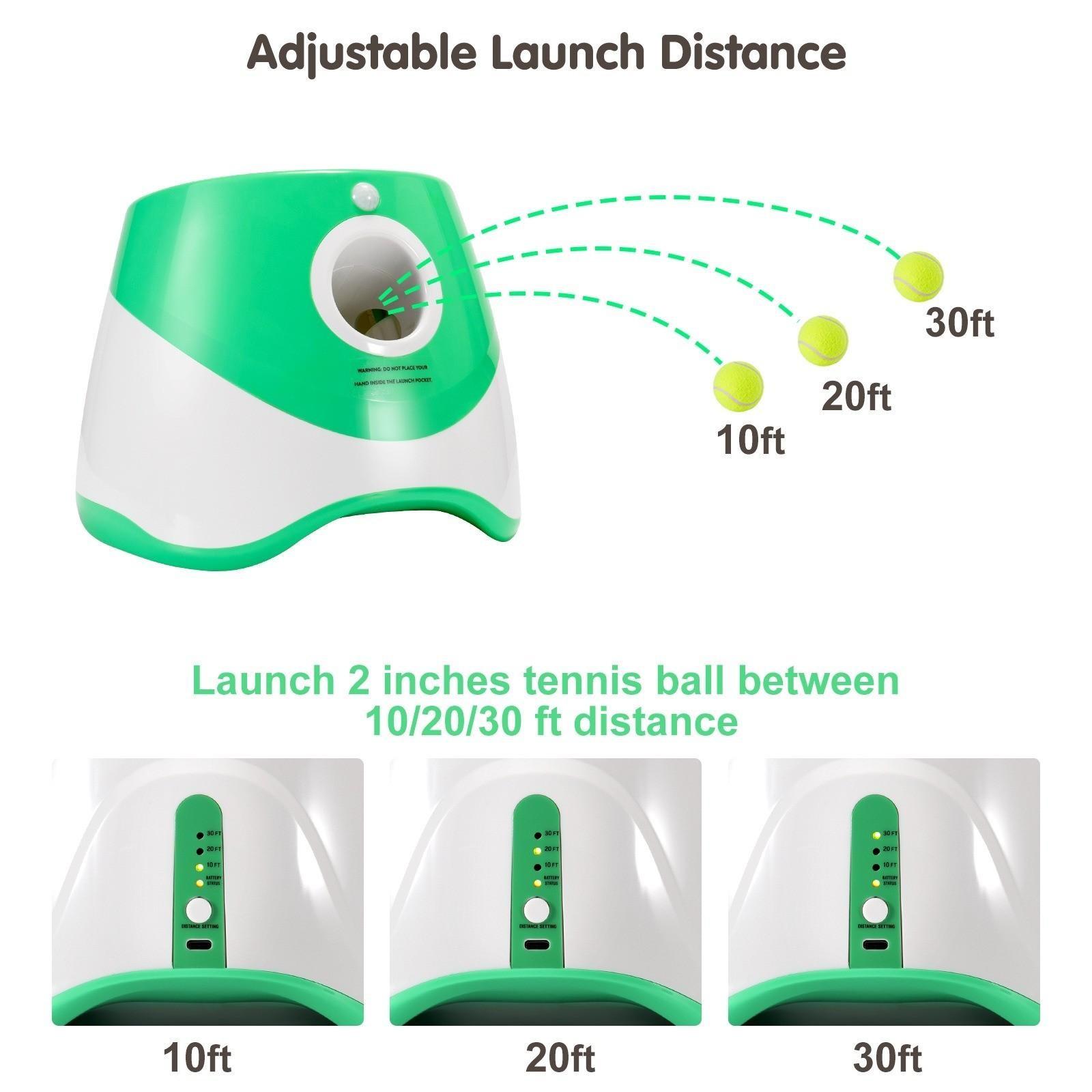 Pet Tennis Launcher for Border Collie Dog Toys, Automatic Ball Thrower for Walking Dogs, Fun Interactive Pet Toy Machine
