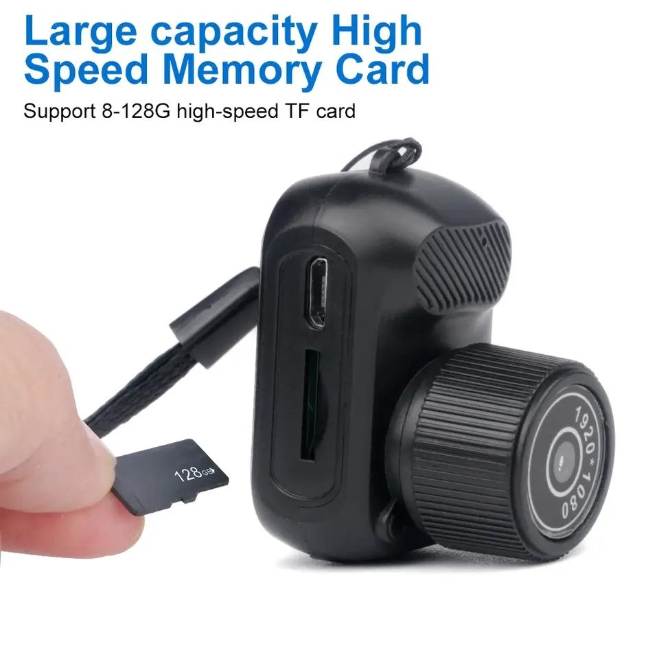 Mini Screen Indoor Outdoor Sports Camera, HD 1080P Portable Retro Ultra-Small Video Recorder, Supports TF Card, Compact Design