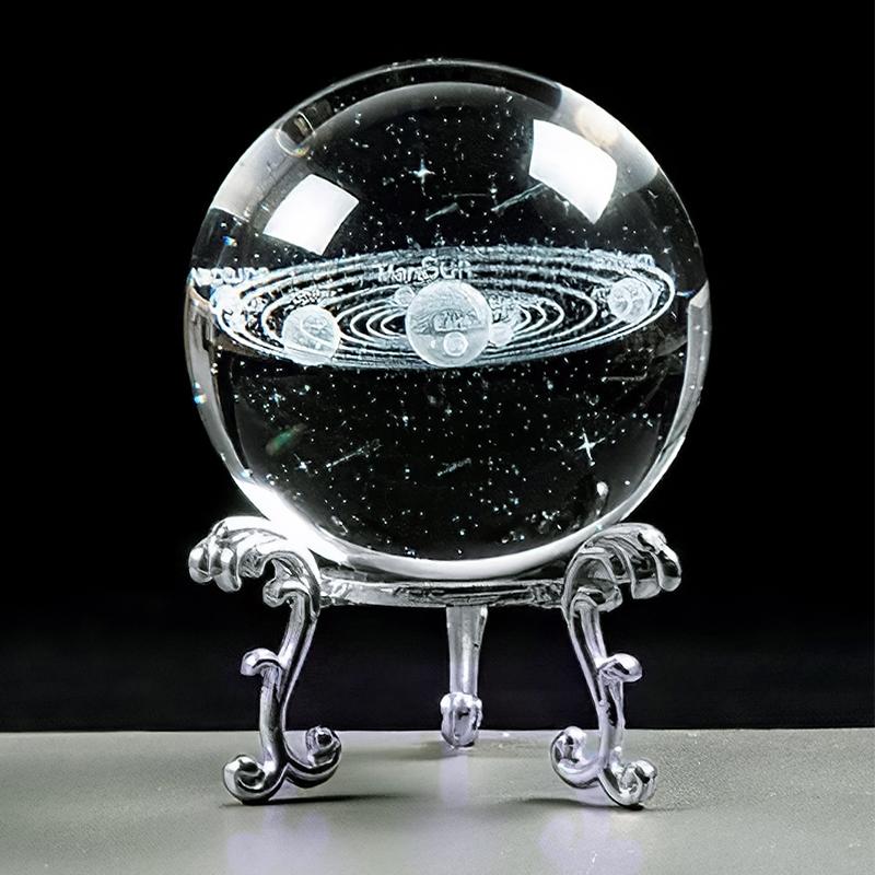 Transparent Crystal Ball Decoration, Simple Glass Ornament, Perfect for Holiday Parties and Fortune Telling Room Decor
