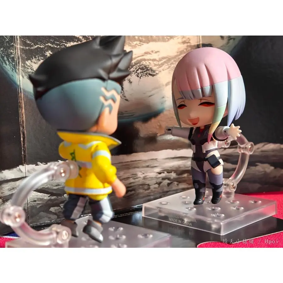 10cm Cyberpunk Edgerunners #2125 David Anime Figure Super Hacker #2109 Lucy Action Figure Street Boy Figurine Collection Toys