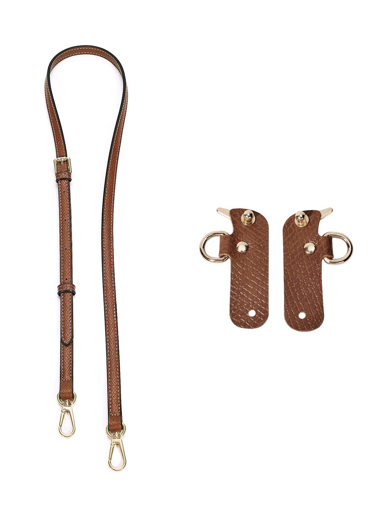 Light and exquisite versatile adjustable bag set, including modified buckle bag configuration, suitable for bags with damaged or mismatched styles, can transform handbags into single shoulder crossbody bags, Pu Leather Removable Adjustable Strap