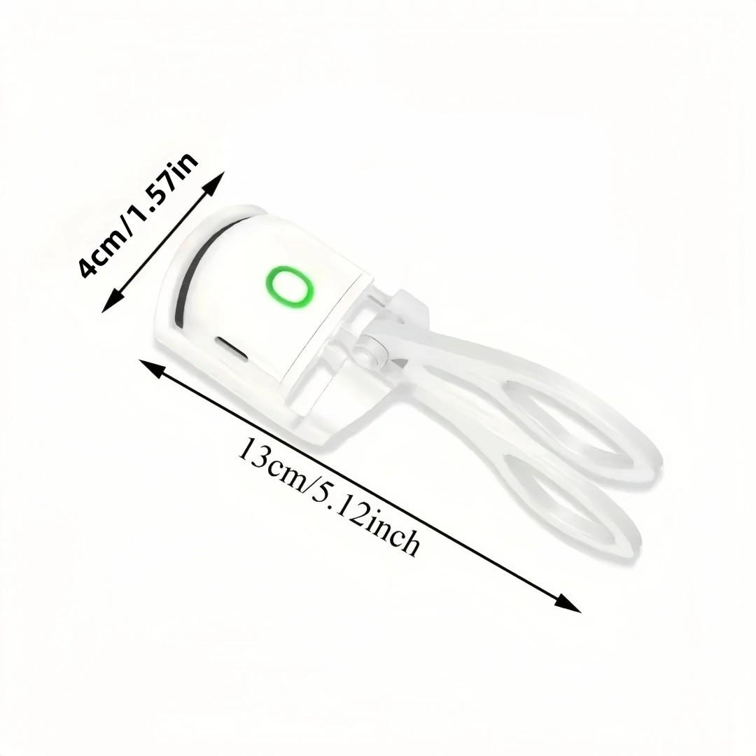 Heating Lash Curler, 30s Quick Heat, Rechargeable Electric Lash Curler, Temperature Control, Safe Burn Prevention, Fast Natural Curling