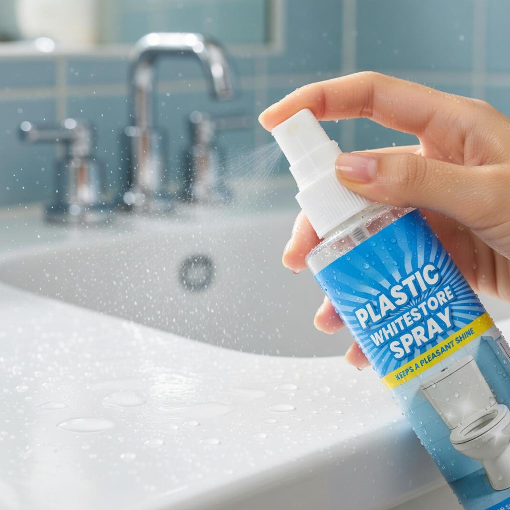 Powerful Plastic Restorer Spray - Multi-Purpose Cleaner & Revitalizer for Refrigerator, Air Conditioner, Toilet & All Plastic Surfaces