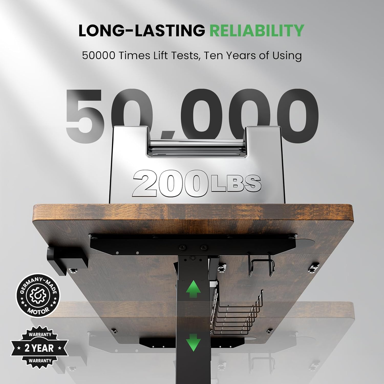 Adjustable Electric Standing Desk - Sit Stand Desk with Cable Management - 3 Memory Presets Adjustable Height Desk Wood Workstation - Valentine Gifts