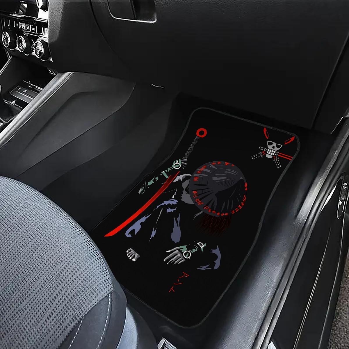 4-Piece Warrior Car Mat Set, All-Weather Non-Slip Front & Rear Mats, Stylish Interior Accessories, Ultimate Comfort & Protection