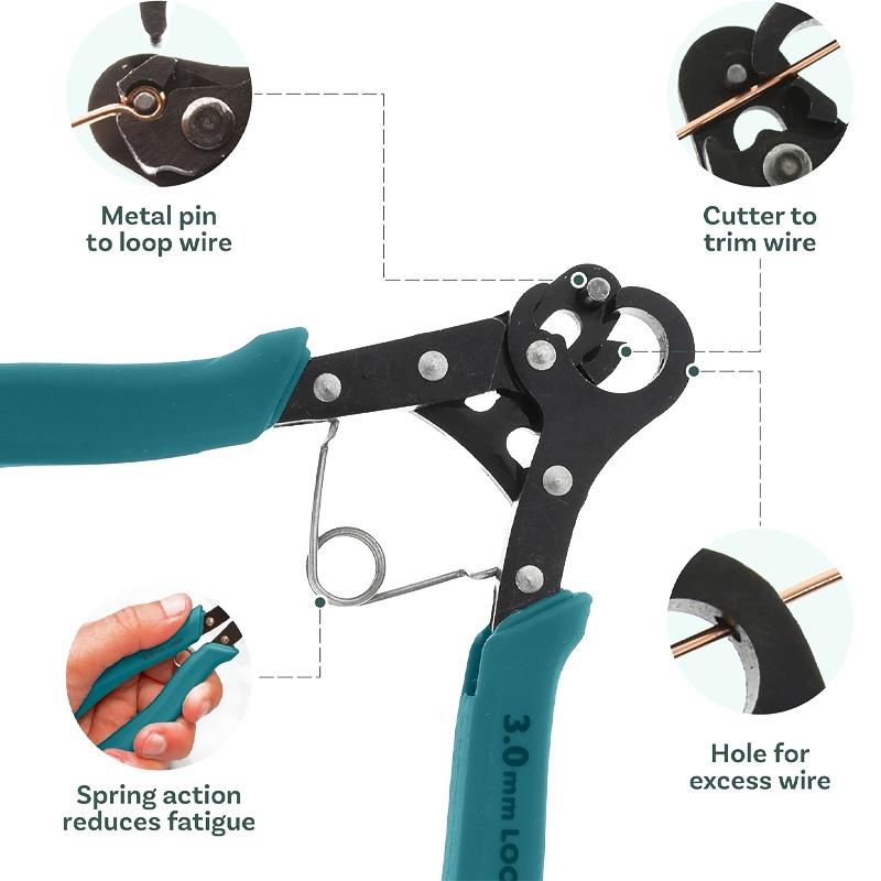 Efficient Ring Plier for Copper Wire (0.3mm-1.5mm), Easy Cutting, Durable Multi-Functional Tool, Ideal for DIY Crafts & Jewelry Making, Multi Function Pliers