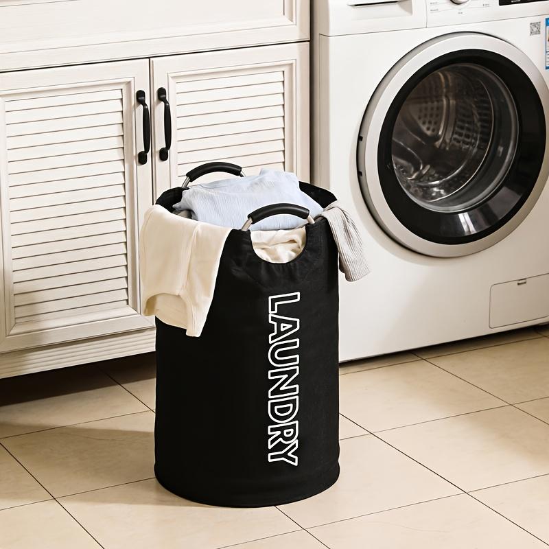 Large Bohemian Style Fabric Laundry Basket with Handle, Independent High Chair Dirty Clothes Storage Box, Durable Rectangular Design